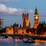 Big Ben and Westminster Bridge in the Evening, London, United Kingdom