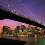 Brooklyn Bridge and Manhattan at Dusk