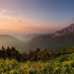 Roszutec peak in sunset - Slovakia mountain Fatra