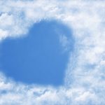 heart in the blue sky cloud